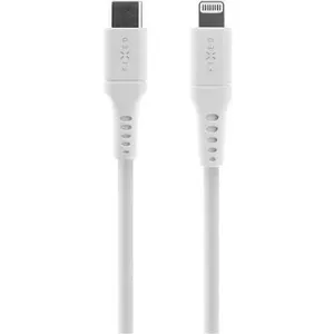 FIXED Kabel USB-C/Lightning und PD Unterstützung 0.5m Zertifizierung MFi Liquid Silikon weiß