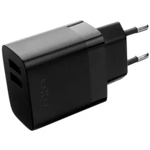 FIXED Smart Rapid Charge mit 2xUSB-Ausgang und USB/Micro USB Kabel 1m 17W schwarz