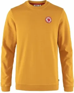 Fjällräven 1960 Logo Badge Sweater M Mustard Yellow 2XL Outdoor Hoodie