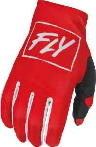 FLY Racing Lite Rot Weiß Handschuhe Größe 2XL