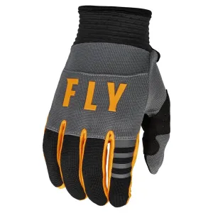 Fly Racing MX F-16 Dark Grau Schwarz Orange Handschuhe Größe YL