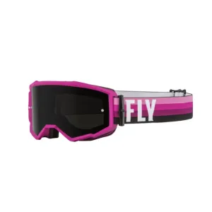 FLY Racing Zone Goggle Pink Black W Dark Smoke Lens Größe