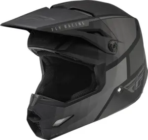 FLY Racing Youth Kinetic Drift Ece Helmet Schwarz Charcoal Crosshelm Größe YM