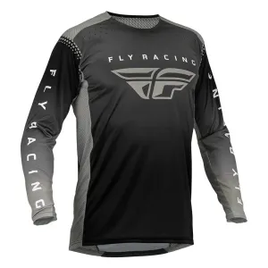 Fly Racing MX Jersey Lite Black Anthracite Grey Größe 2XL