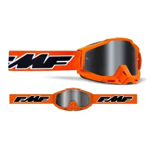 FMF Powerbomb Rocket Orange Mirror Silver Goggles Größe