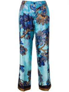 FOR RESTLESS SLEEPERS - Printed Silk Trousers #1537549