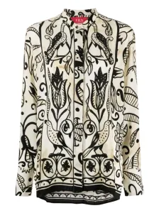 FOR RESTLESS SLEEPERS - Printed Silk Shirt #1338397