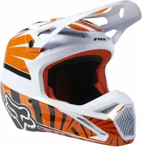 FOX V1 Goat Dot/Ece Helmet Orange Flame S Helm