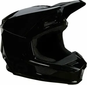 FOX V1 Plaic Helmet Black M Helm