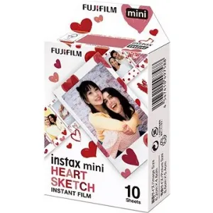 FujiFilm film Instax mini Heart Sketch WW1