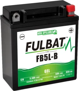 Fulbat FB5L-B Batterie De Moto Gel Größe