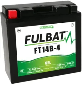 Fulbat FT14B-4 Batterie De Moto Gel Größe