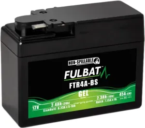Fulbat FTR4A-BS Batterie De Moto Gel Größe