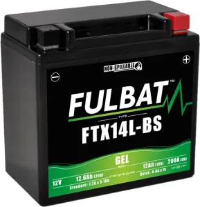 Fulbat FTX14L-BS Batterie De Moto Gel Größe