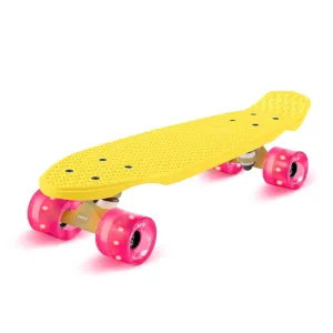 Fun pro Mini Cruiser Skateboard Trickboard PP-Board 100kg LED-Rollen PU Härte: 88A #274278