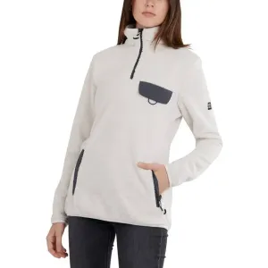 FUNDANGO VINONA FLEECE PULLOVER Damen Sweatshirt, weiß, größe #144634