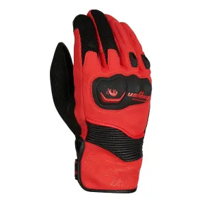 Furygan Dust D3O Schwarz Rot Handschuhe Größe M