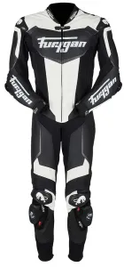 Furygan 6545-143 Leather Suit Overtake Black White Größe 50
