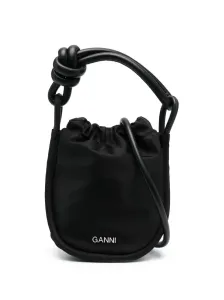 GANNI - Knot Small Recycled Nylon Bucket Bag