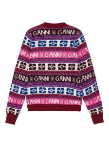 GANNI - Logo Wool Cardigan #1478335