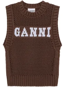 GANNI - Logo Crochet Vest #1513942