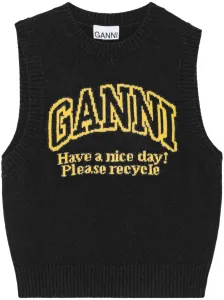 GANNI - Logo Wool Vest #1478295