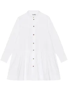 GANNI - Organic Cotton Mini Shirt Dress #1478252