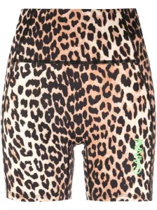 GANNI - Leopard Print Shorts