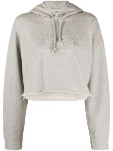 GANNI - Oversized Cropped Hoodie
