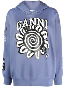GANNI - Printed Cotton Hoodie