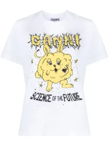 GANNI - Science Bunny Organic Cotton T-shirt
