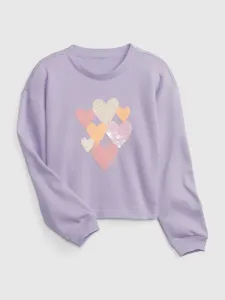 GAP V-XLS FT FLIPPY CREW Sweatshirt für Mädchen, violett, größe