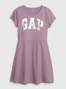 GAP SHORT SLEEVE LOGO Mädchenkleid, violett, größe #1366614
