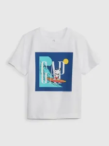 GAP GAP & Peanuts Snoopy Kinder  T‑Shirt Weiß