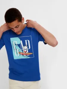 GAP GAP & Peanuts Snoopy T-Shirt Blau