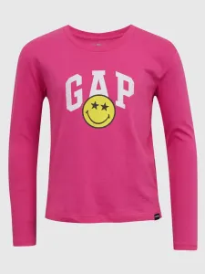 GAP Gap & Smiley® Kinder  T‑Shirt Rosa