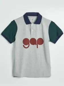 GAP Polo T- Shirt Kinder Grau