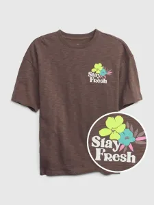 GAP Stay Fresh Kinder  T‑Shirt Braun