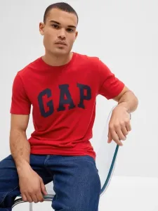 GAP V-BASIC LOGO T Herrenshirt, rot, größe