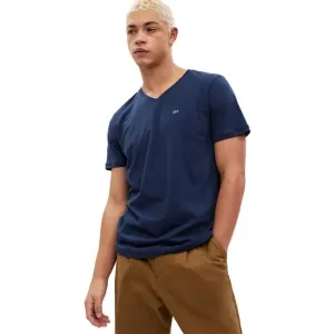 GAP MICRO LOGO V Herren-T-Shirt, dunkelblau, größe