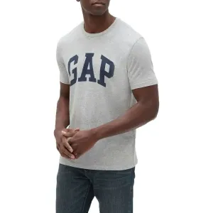 GAP V-BASIC LOGO T Herrenshirt, grau, größe