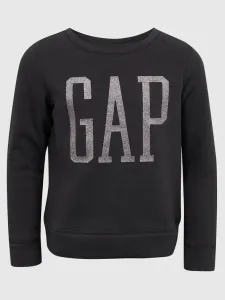GAP V-DB LOGO CREW Sweatshirt für Mädchen, schwarz, größe