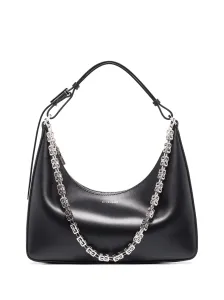 GIVENCHY - Moon Cut Out Small Leather Hobo Bag #1211744