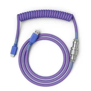 Glorious Coiled Cable Nebula, USB-C to USB-A  - 1,37m