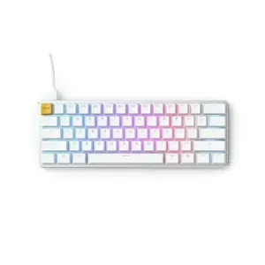 Glorious GMMK Compact White Ice Edition - Gateron-Brown - US - weiß