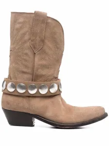 GOLDEN GOOSE - Wish Star Suede Ankle Boots