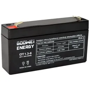 GOOWEI ENERGY Wartungsfreie Blei-Säure-Batterie OT1.3-6, 6V, 1.3Ah