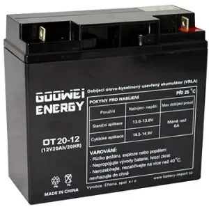 GOOWEI ENERGY Wartungsfreie Blei-Säure-Batterie OT20-12 - 12 Volt - 20 Ah
