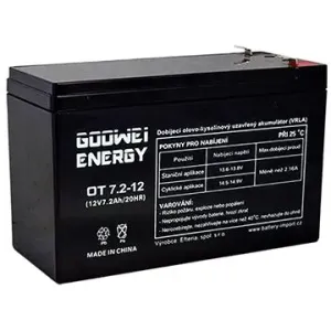 GOOWEI ENERGY Wartungsfreie Blei-Säure-Batterie OT7.2-12, 12V, 7,2Ah