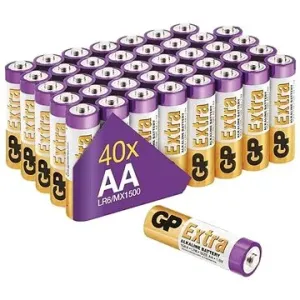 GP Alkaline Batterie GP Extra AA (LR6), 40 St